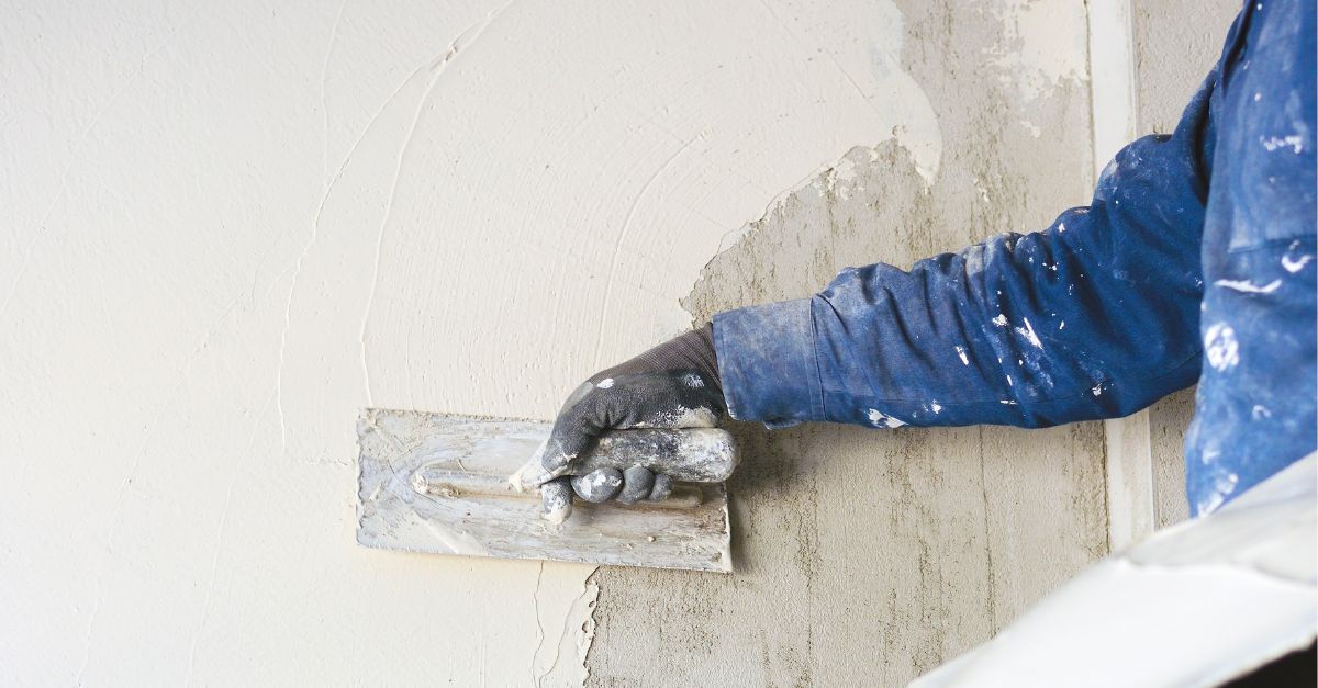 plastering