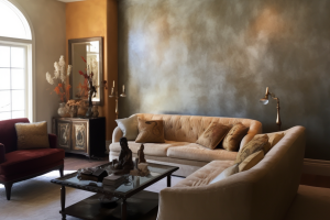 Venetian Plaster Living Room Wall
